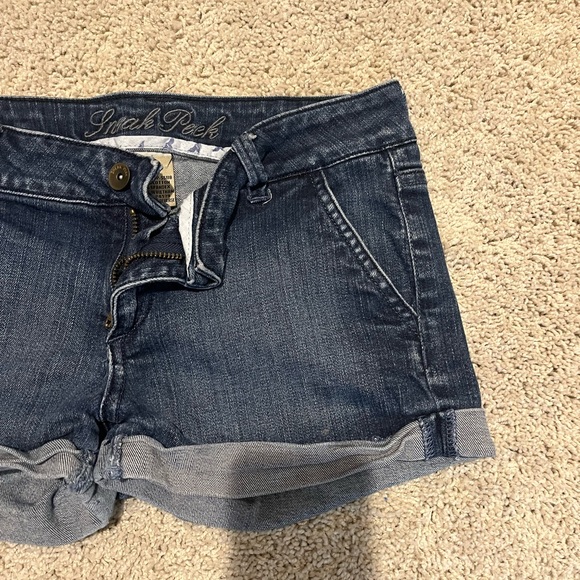Sneak Peek jean shorts size Medium, fits like a small. Comfy and easy to wear. - Picture 2 of 5